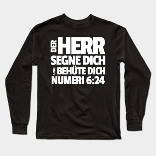 Numbers 6-24 Lord Bless You Keep You German Long Sleeve T-Shirt